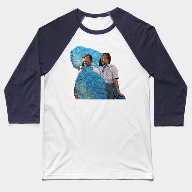 John and Hans Sisters Reprise - White Christmas Mash-Up Baseball T-Shirt by darklordpug